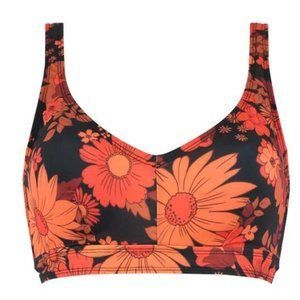 Joanie Clothing retro floral swim top
